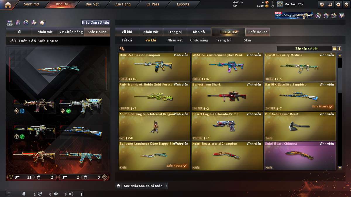 shop acc cf uy tin gia re